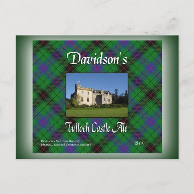 Postal Ale, el castillo de Tulloch de Davidson (Anverso)
