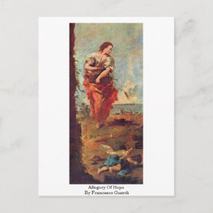 Postal Alegoría De Esperanza De Francesco Guardi