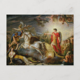 Postal Alegoría de la rendición de Ulm
