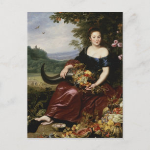 Postal Alegoría de la Tierra