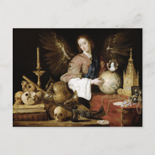 Postal Alegoría de la Vanidad de Antonio de Pereda