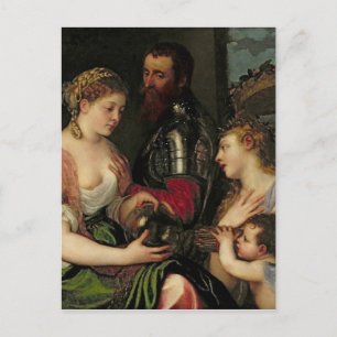 Postal Alegoría de la vida casada