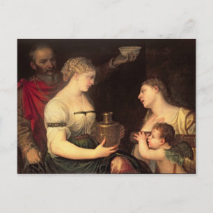 Postal Alegoría de la vida casada