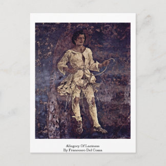 Postal Alegoría De Pereza Por Francesco Del Cossa