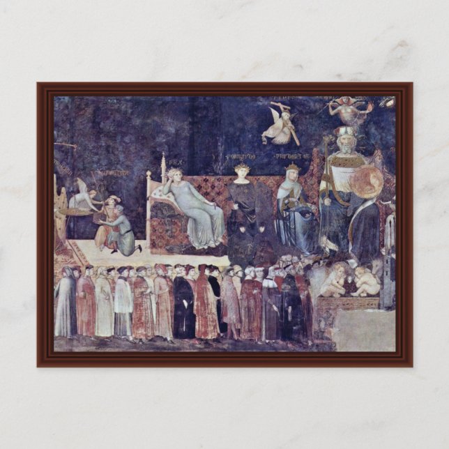 Postal Alegoría Del Buen Gobierno (Anverso)