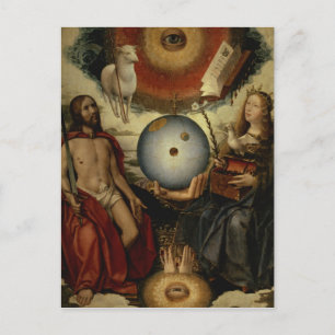 Postal Alegoría del cristianismo