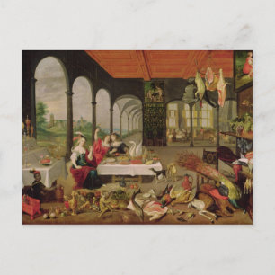 Postal Alegoría del gusto