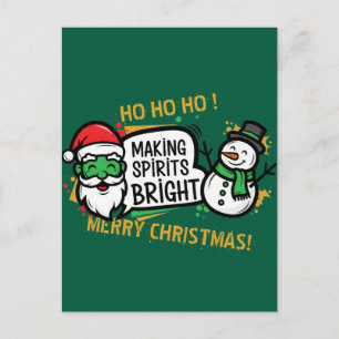 Postal Alegrando Espíritus Navideños