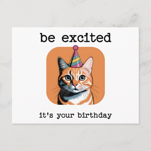 Postal Alégrate Es Tu Cumpleaños Divertido (Anverso)