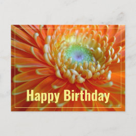 Postal Alegre Gerber Naranja Feliz Cumpleaños