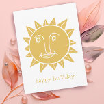 Postal Alegre PERSONALIZADO de cumpleaños<br><div class="desc">Agregue su propio texto al frente y al reverso,  o cambie los colores. ¡Echa un vistazo a mi tienda por más!</div>