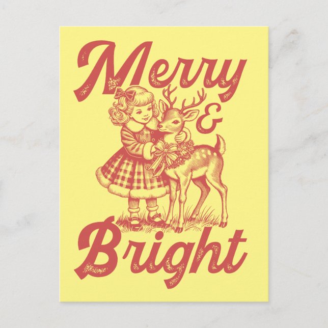 Postal Alegre y Brillante - Navidad (Anverso)