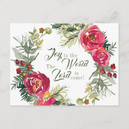 Postal Alegría al mundo El Señor ha venido, Navidades