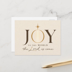 Postal ALEGRÍA AL MUNDO   Navidad Cristiana