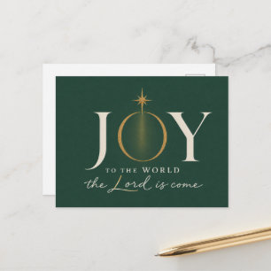Postal ALEGRÍA AL MUNDO   Navidad Cristiana