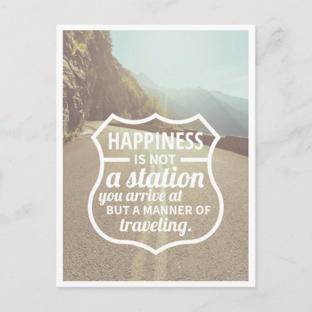 Postal Alegría Alentar el éxito Consejos de vida CitaArte (Anverso)