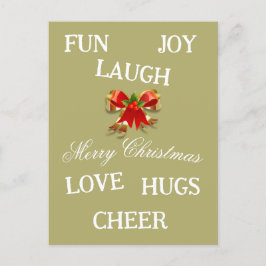 Postal Alegría de los Navidades Postcard
