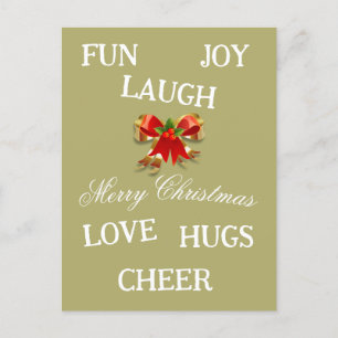 Postal Alegría de los Navidades Postcard
