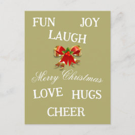 Postal Alegría de los Navidades Postcard