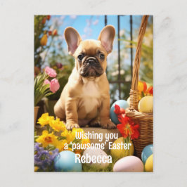 Postal Alegría de Pascua de personalizable con amigos fur