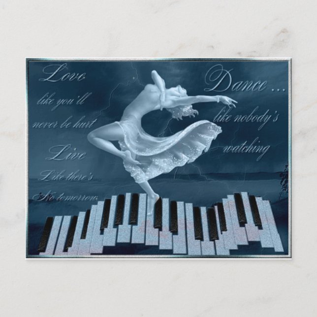 Postal Alegría del baile y la música (Anverso)