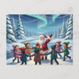 Postal Alegría del bosque de Santa