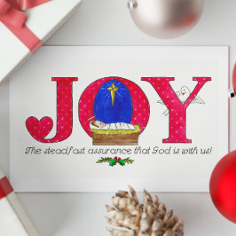 Postal Alegría Dios está con los Navidades de EEUU Postca