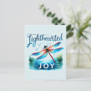 Postal Alegría iluminada - Dragonfly artístico