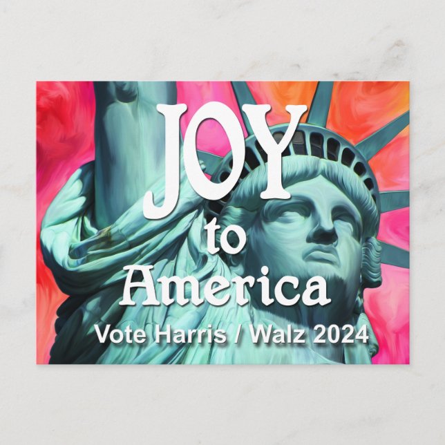 Postal Alegría por América Harris Walz (Anverso)
