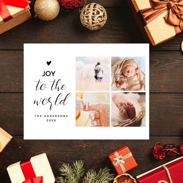 Postal Alegría Por La Navidad Del Collage Mundial Cuatro  (Subido por el creador)