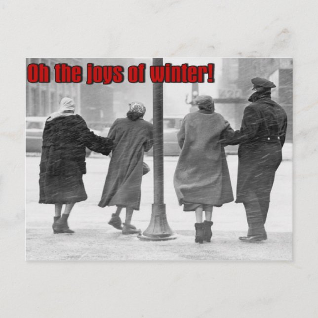 Postal alegrías de invierno (Anverso)