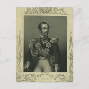 Postal Alejandro II de Rusia