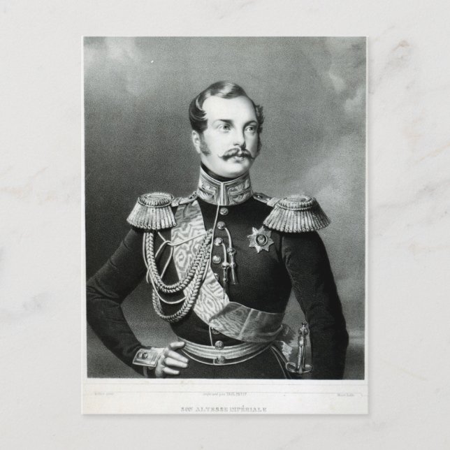 Postal Alejandro II de Rusia (Anverso)