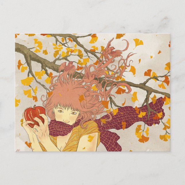 Postal Alemán para el otoño (Anverso)