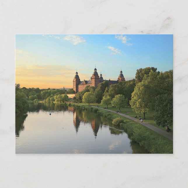 Postal Alemania, Aschaffenburg, Schloss (castillo) (Anverso)