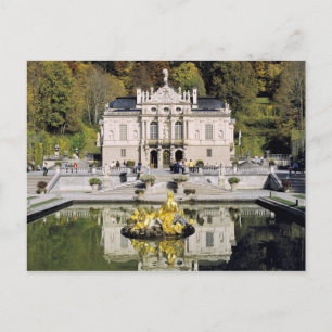 Postal Alemania, Baviera, Castillo de Linderhof. Linderho