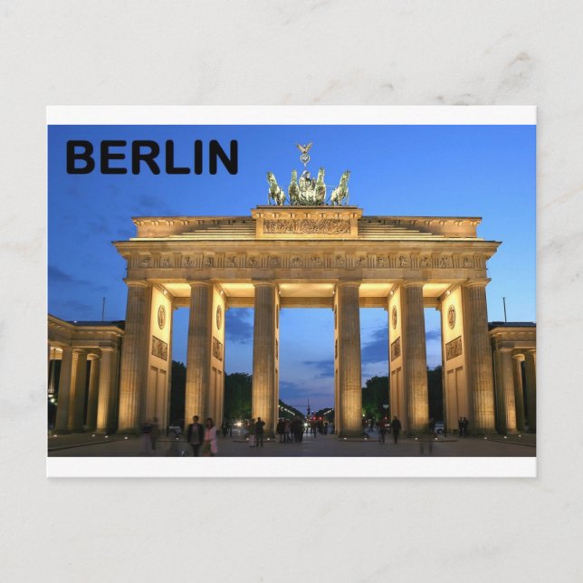Postal Alemania Berlín Brandenburger Tor abraza (Anverso)