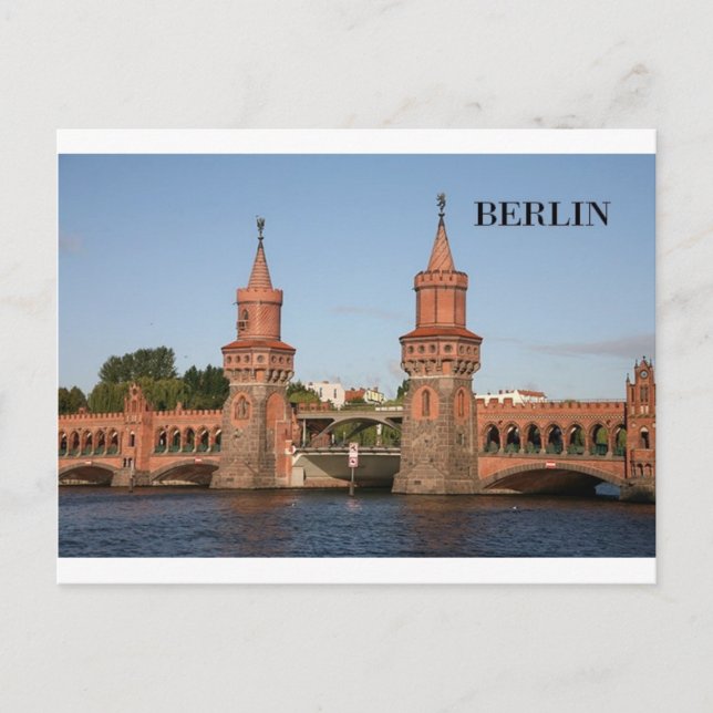 Postal Alemania Berlín Oberbaumbrucke (St.K.) (Anverso)