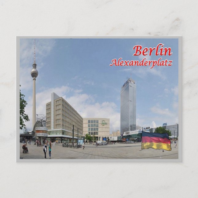 Postal Alemania - Berlín - Plaza Alexander - (Anverso)