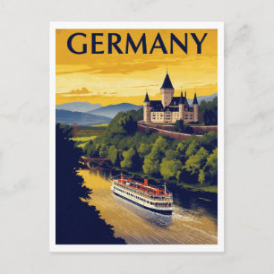 Postal Alemania Crucero por Castillo y Río Viajes Vinta