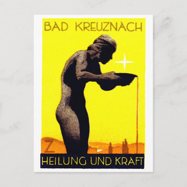 Postal Alemania de Bad Kreuznach 1920 (Anverso)