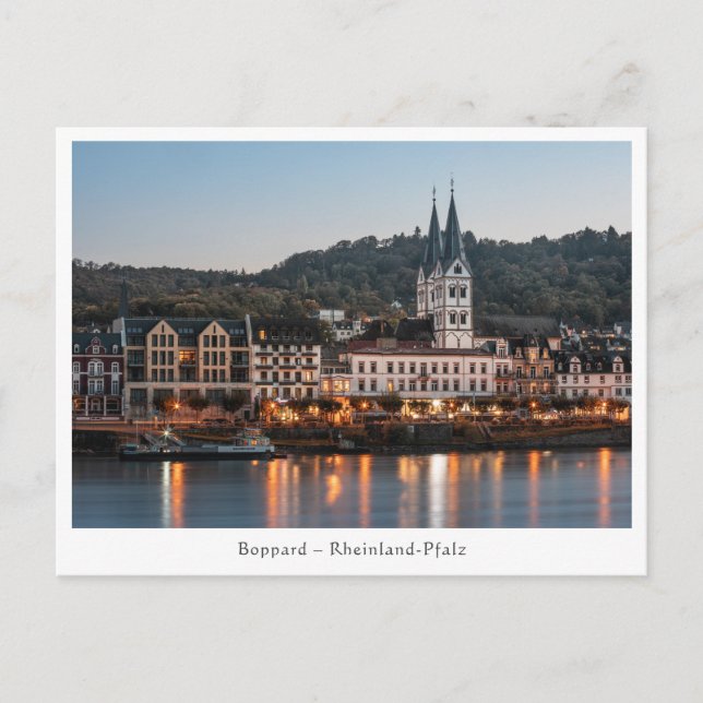 Postal Alemania de Boppard (Anverso)
