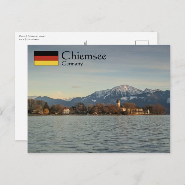 Postal Alemania de Chiemsee (Anverso / Reverso)