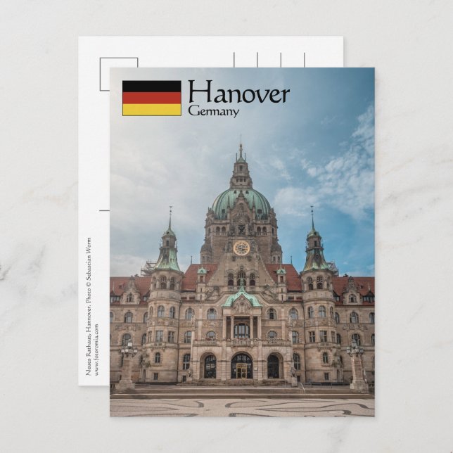 Postal Alemania de Hannover (Anverso / Reverso)