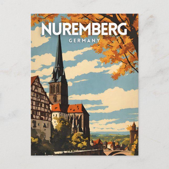Postal Alemania de Nuremberg (Anverso)