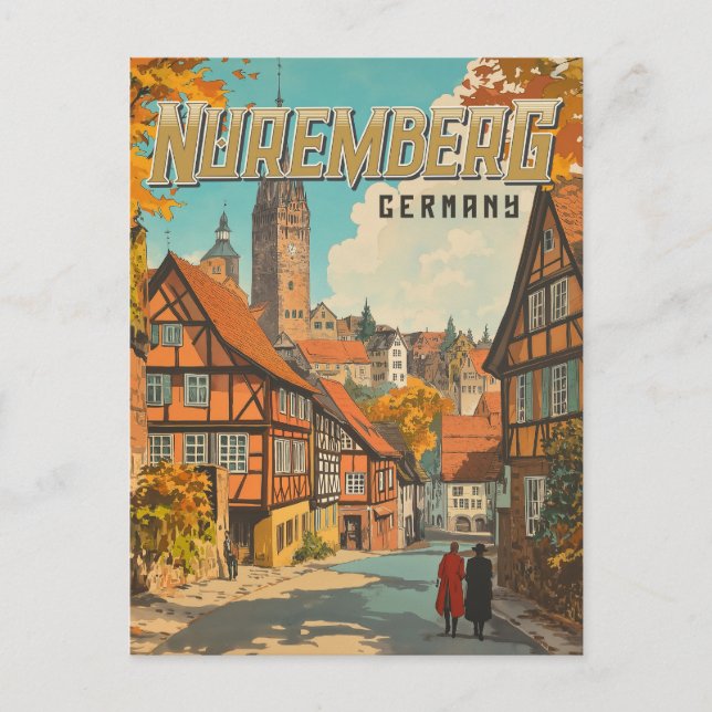 Postal Alemania de Nuremberg - Baviera clásica (Anverso)