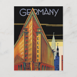 Postal Alemania. Edificios de ciudades alemanas. Arquitec