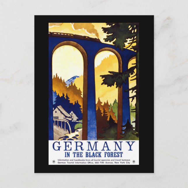 Postal Alemania En La Selva Negra (Anverso)