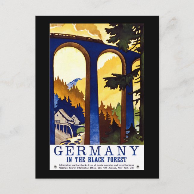 Postal Alemania En La Selva Negra (Anverso)