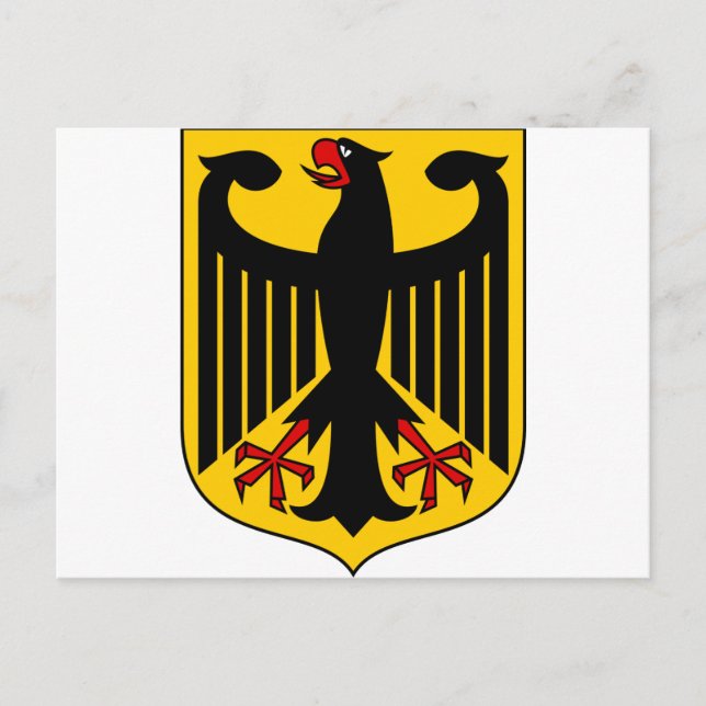 Postal Alemania Escudo de armas DE (Anverso)